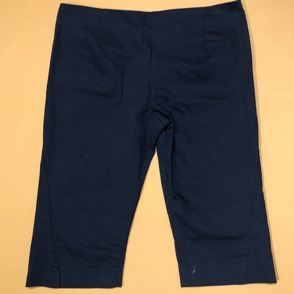 Sitwell Womens Size 12 Black Cotton Capri Pants Made in USA - Picture 6 of 6